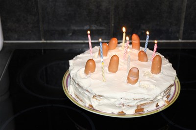 8 års tårta.